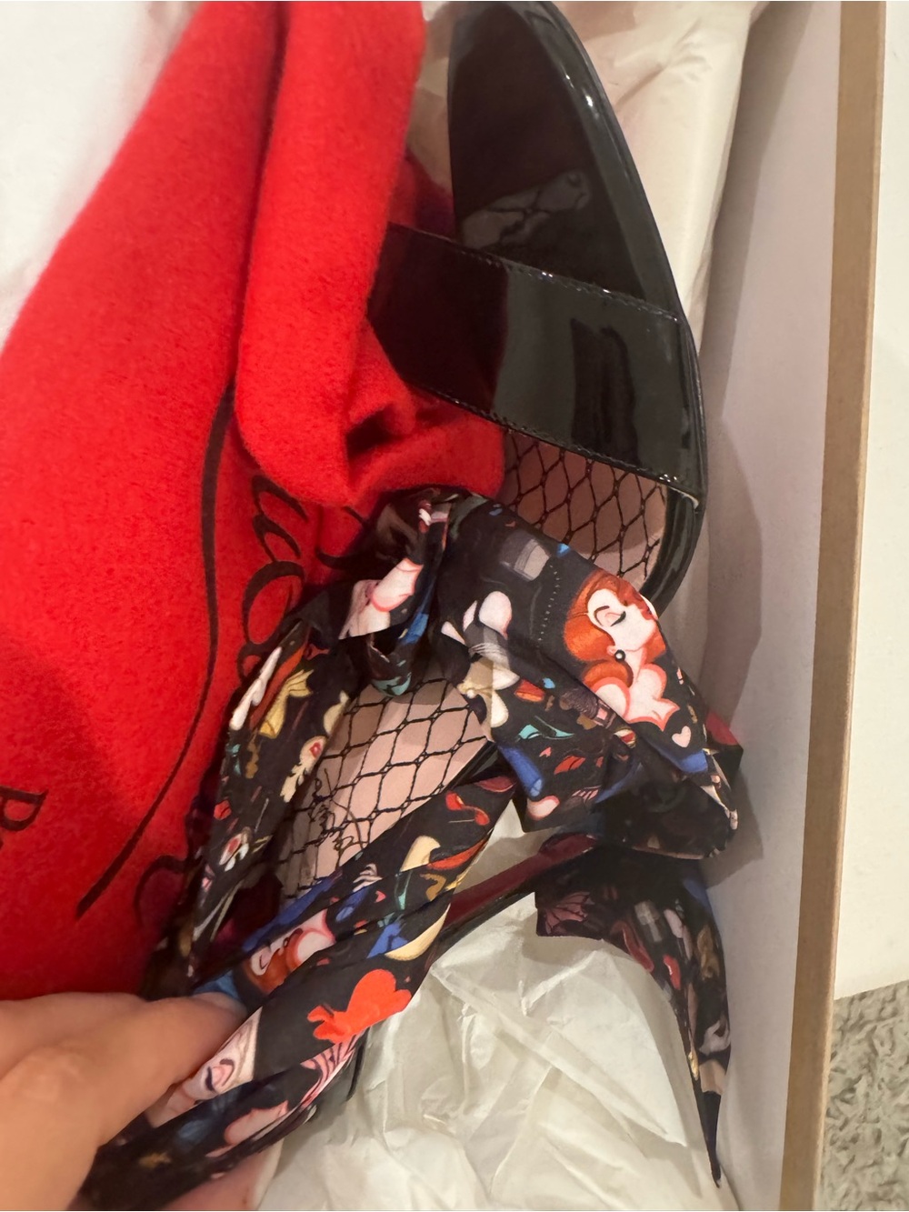 Ankle tie louboutin heels 39.5